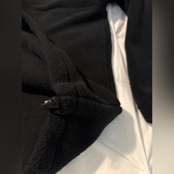 Vintage Mens XL Gander Mountain 1/4 Zip Black Fleece Pullover Sweatshirt Jacket - Picture 13 of 16